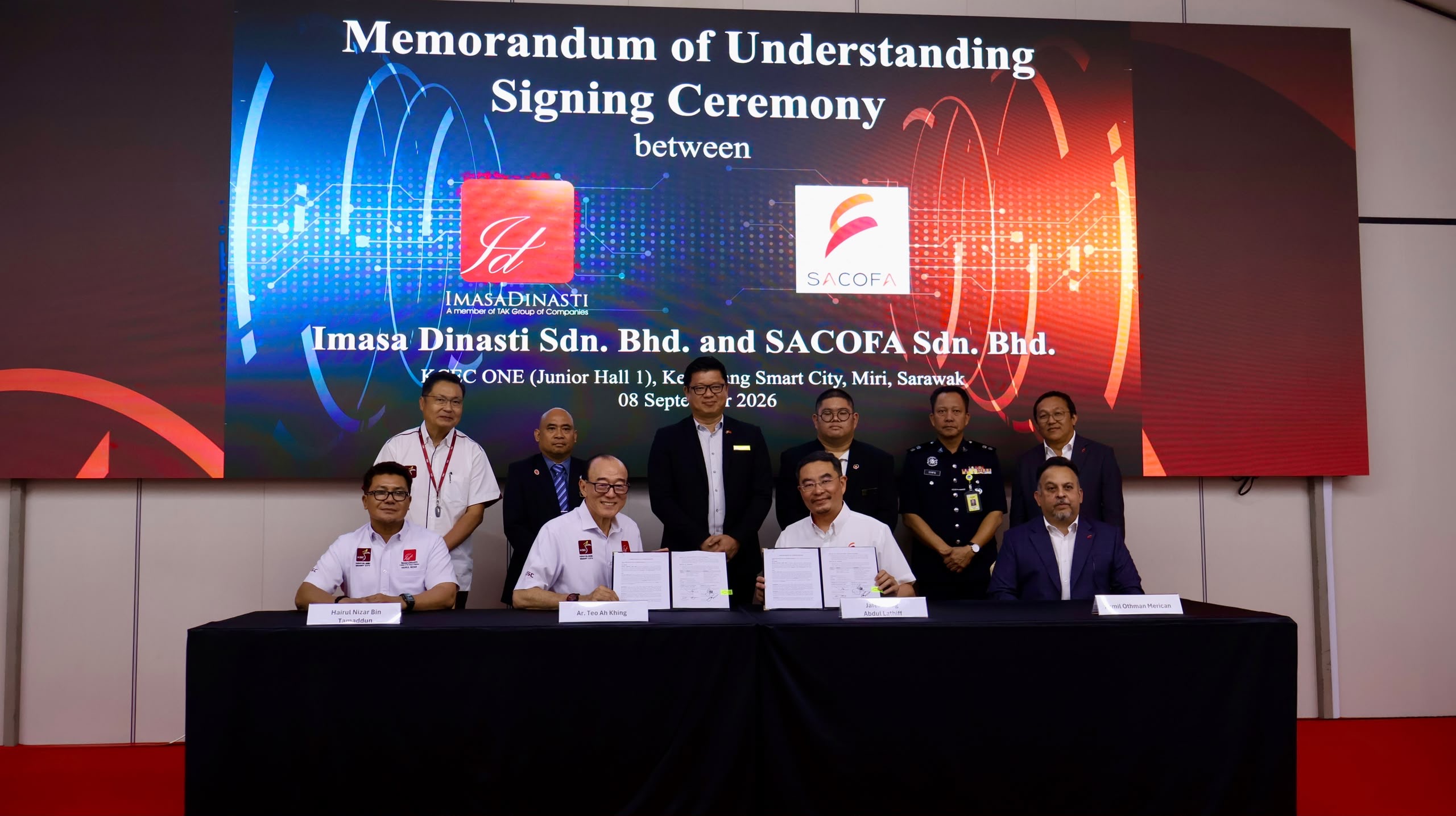 SACOFA and Imasa Dinasti Sign MOU to Advance  Future-Ready Connectivity for Kenyalang Smart City